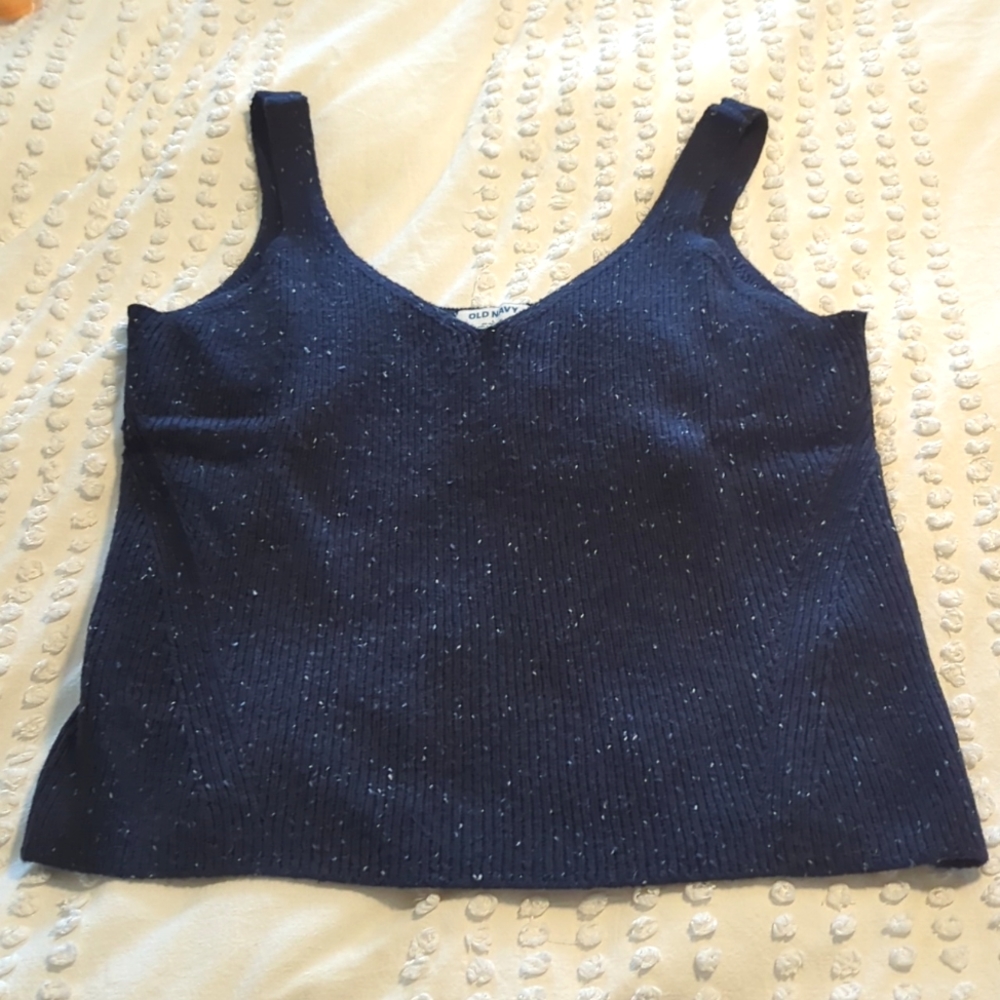 Old Navy, navy blue sweater tank